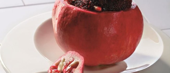 Граните из граната с белым вином