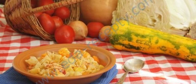 Овощное рагу: кабачки с картошкой помидорами