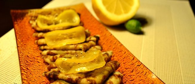Блинчики в лимонной карамели