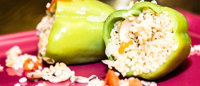 Перец, фаршированный булгуром