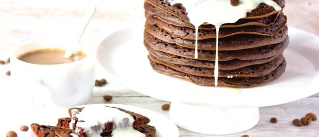 Шоколадно-кофейные блины
