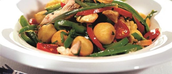 Куриное рагу с картофельными шариками