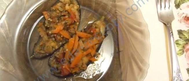 Баклажаны фаршированные овощами