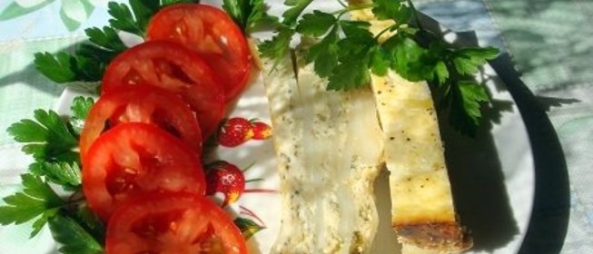 Картофель по-болгарски с зеленью и чесноком