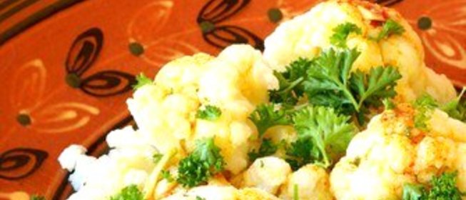 Цветная капуста с горчично-эстрагоновым винегретом