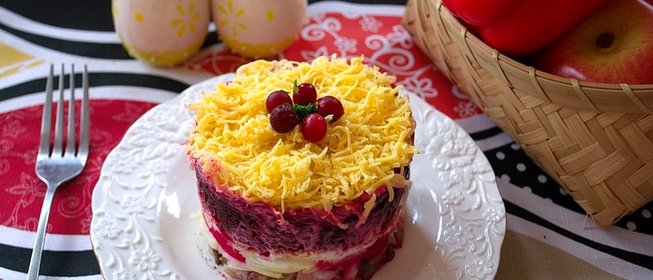 Селедка под шубой порционная