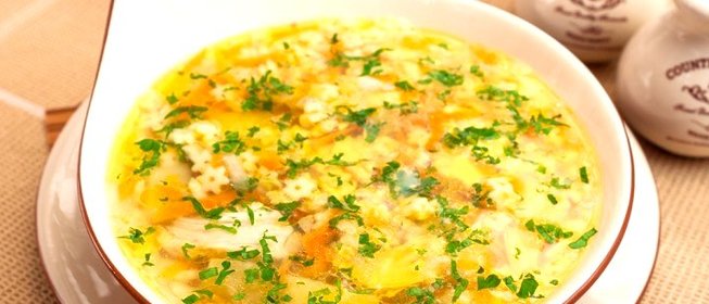 Куриный суп со «звездочками»
