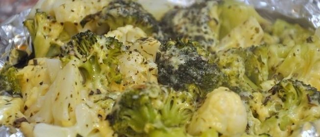 Запеченные в фольге овощи