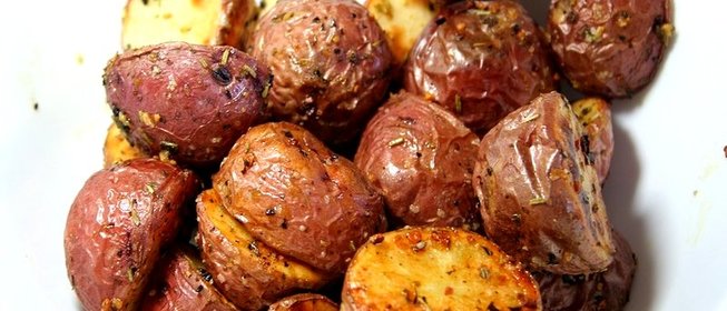 Картошка с чесноком