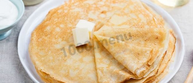 Тонкие блины на кислом молоке