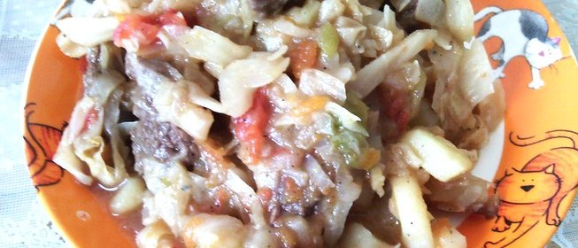 Овощное рагу с мясом