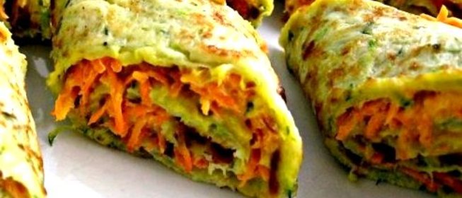 Кабачковые блинчики с начинкой