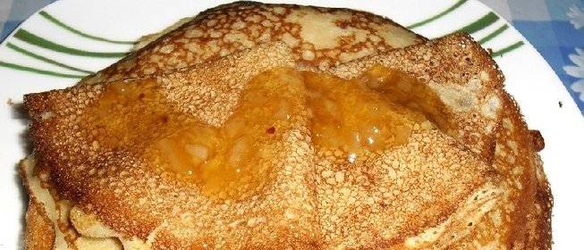 Блины на кефире тонкие с дырочками