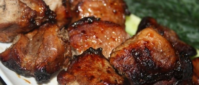 Шашлык из свиной вырезки в квасе