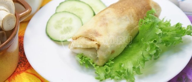 Блинчики фаршированные фаршем