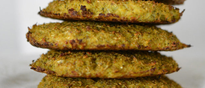 Оладьи из брокколи в духовке