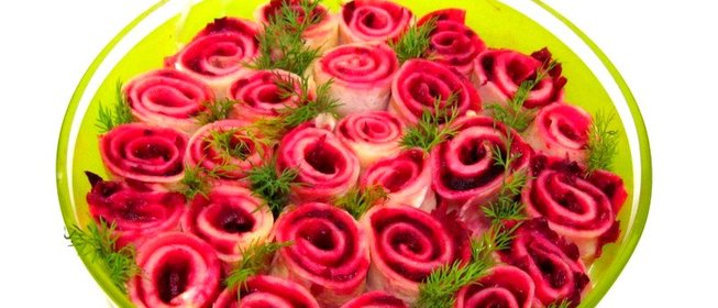 Блинный салат