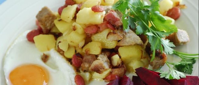 Питтипанна, картофель с мясом