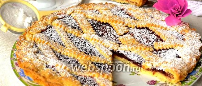 Итальянская кростата с джемом