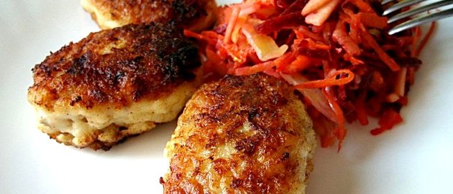 Рыбные котлеты с творогом