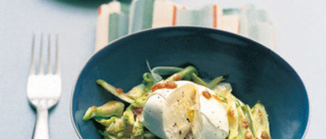 Белый цикорий с моцареллой под рыбным соусом