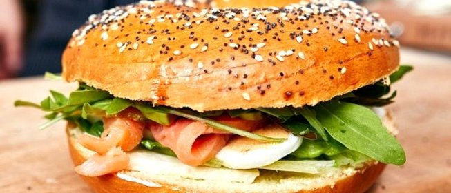 Бейгл с семгой