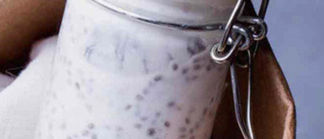 Банановый смузи с семенами чиа