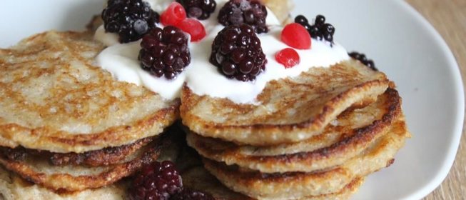 Оладьи из смеси многозерновых хлопьев