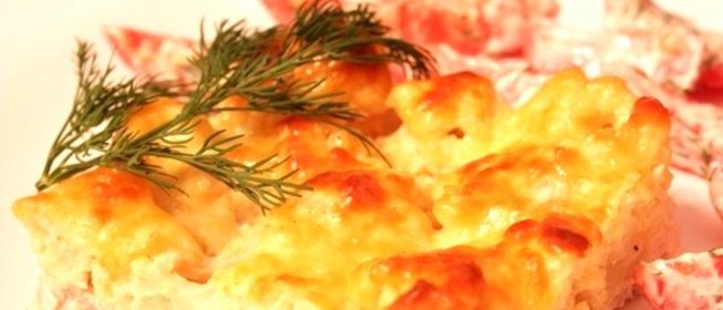 Цветная капуста с куриным филе