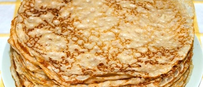 Блины из цельнозерновой муки
