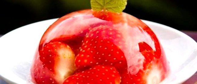 Желе из клубники