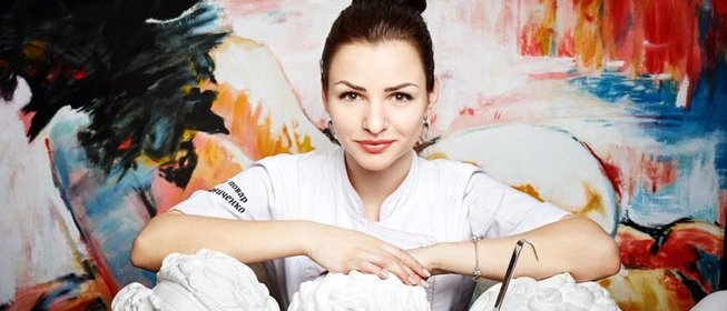 Блинчики с творогом в сливочном и малиновом соусе от Алены Солодовиченко