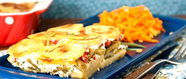 Мусака с баклажанами и рисом