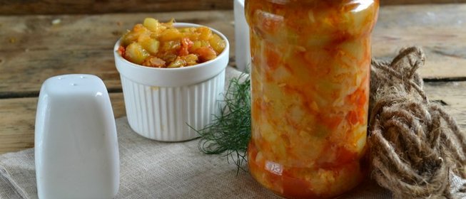 Кабачковая икра без мясорубки