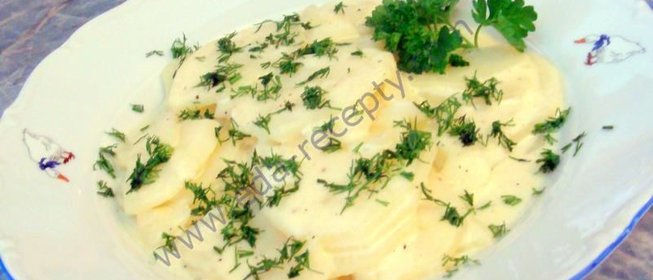 Картофель в сливочном соусе