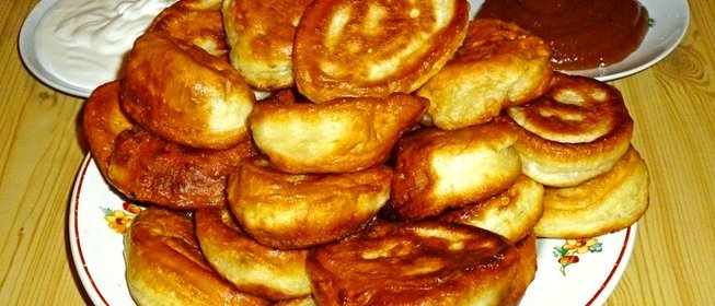 Оладьи ванильные на кефире