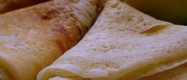 Сладкие постные блины на воде без яиц