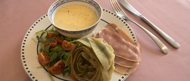 Отварные артишоки с Итальянским сливочным соусом