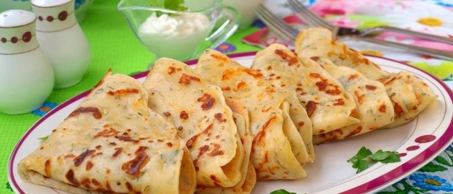 Сырные блинчики