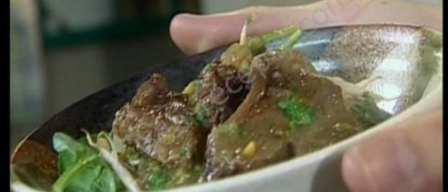 Мясное рагу с апельсиновым соком и имбирем