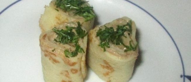 Блинчики закусочные с печенью