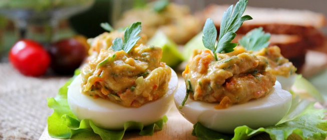 Закуски из яиц