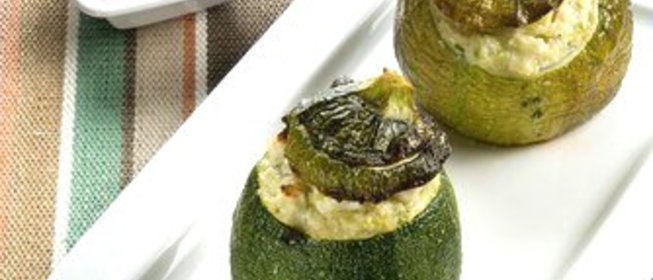 Круглые кабачки с рикоттой