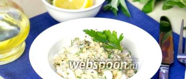 Быстрый салат с тунцом и творогом