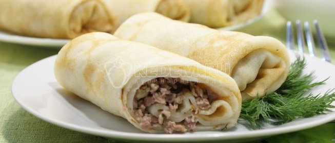 Блины с мясом