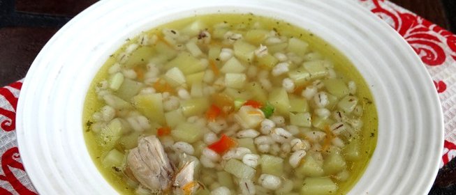 Суп с перловкой