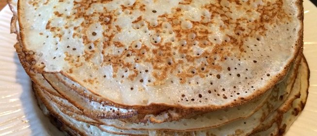 Блины заварные на кефире