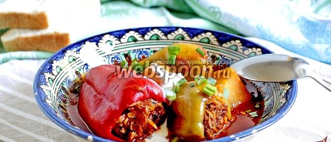Фаршированный перец с мясом и капустой