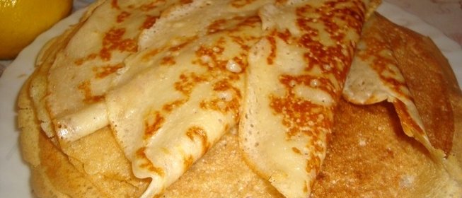 Блины на кефире заварные