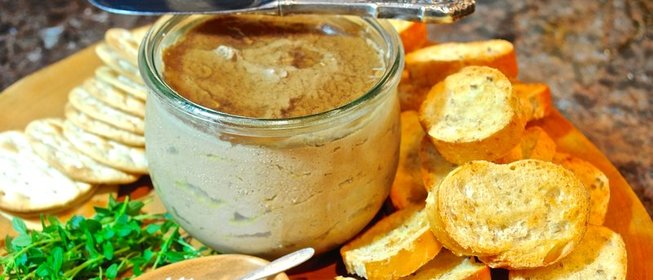 Паштет из куриной печени с луком